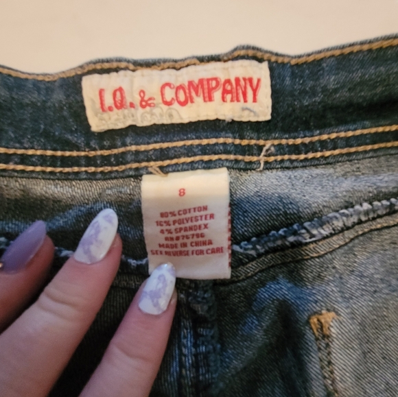 IQ & Company Blue Skinny Jeans with Tapered Leg and Stretch Size 8 - Picture 7 of 8